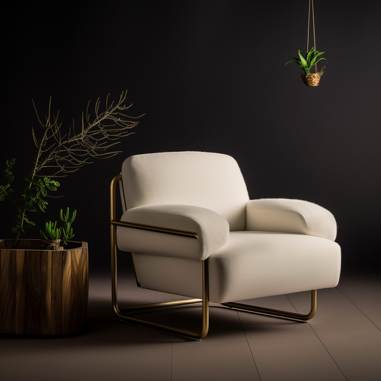 Image 1 of Soft Industrial Armchair