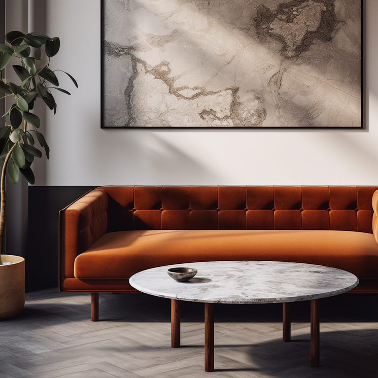 Image 2 of Luxury Tufted Sofa